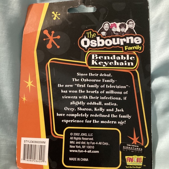 NEW The Osbourne Family JACK OSBOURNE Bendable Keychain 2002 - Picture 2 of 8